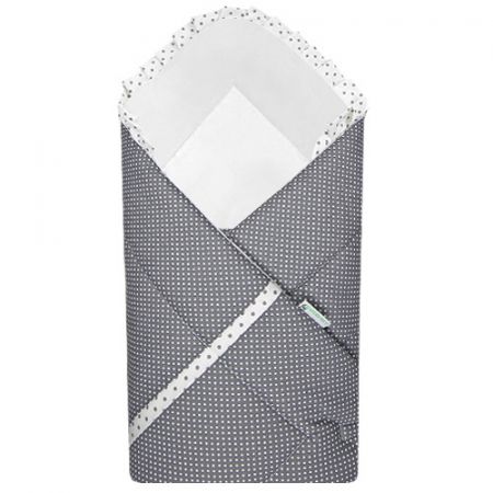 Babyrenka Zavinovačka 80x80 cm Basic Regata Dots grey