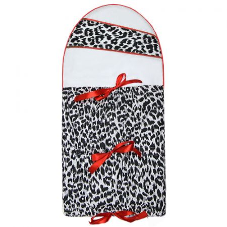 Babyrenka klasická zavinovačka Leopard red