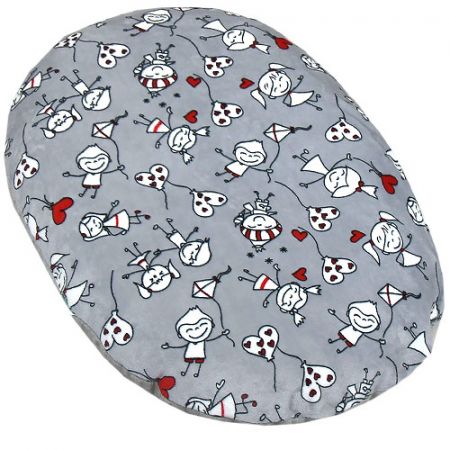 Babyrenka kojenecký relaxační polštář 80x60 cm EPS Minky kids grey