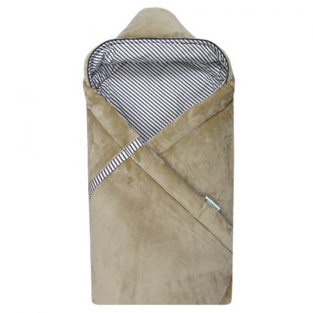 Babyrenka Zavinovačka 85x85 cm s kapucí Polar Aneta beige
