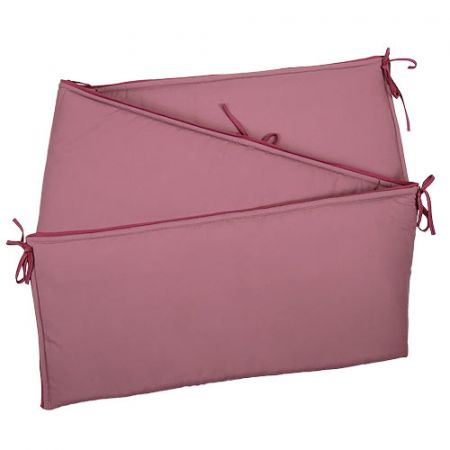 Babyrenka ochranný límec do postýlky 210 cm Uni old pink