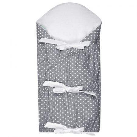 Babyrenka zavinovačka 90x90 stahovací s výztuží Puntík grey
