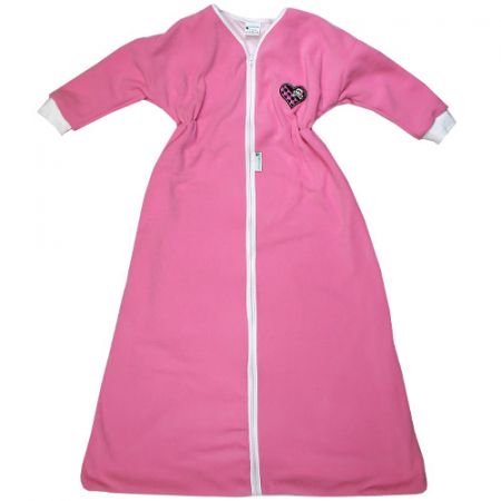 Babyrenka kojenecký spací pytel s rukávem 0-6 m Fleece rose