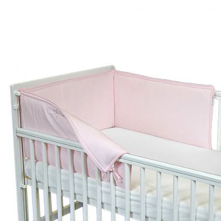 Babyrenka ochranný límec do postýlky 210 cm Uni pink