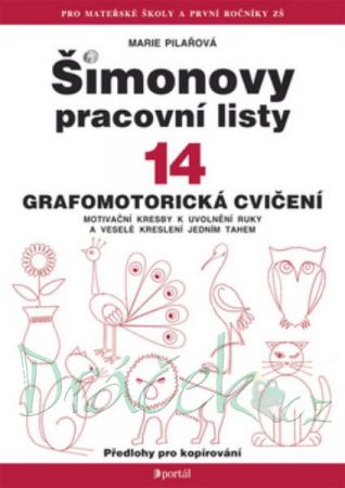 Šimonovy pracovní listy 14 Grafomotorická cvičení  - M. Pilařová