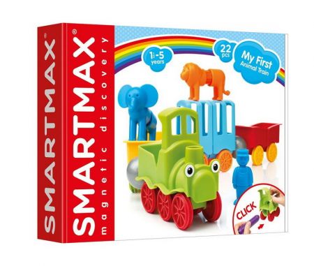 Smartmax - Můj první vláček se zvířátky - 22 ks