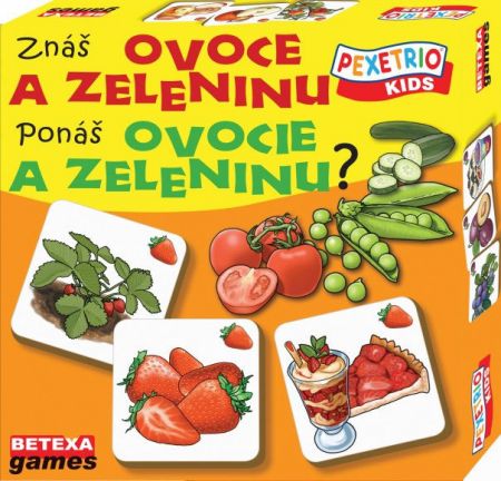 Pexetrio Kids - Znáš ovoce a zeleninu? 36 dílků