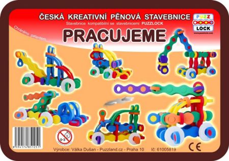 Pěnová stavebnice PUZZLOCK Pracujeme