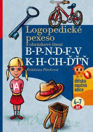 Logopedické pexeso a obrázkové čtení B - P - N - D - F - V - K - H - CH - ĎŤŇ - Bohdana Pávková