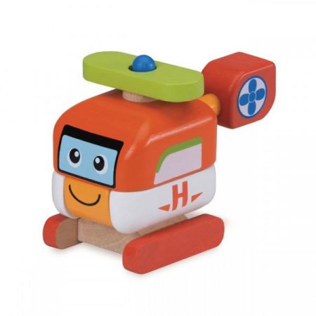 Dřevěná Mini stavebnice helikoptéra