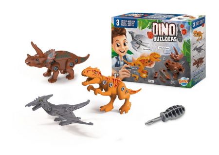 BUKI , Dino Builders Stavebnice 3 Dinosaurů