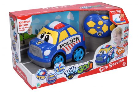 Wiky RC WIKY Kiddy Auto policie RC na dálkové ovládání s efekty 19 cm