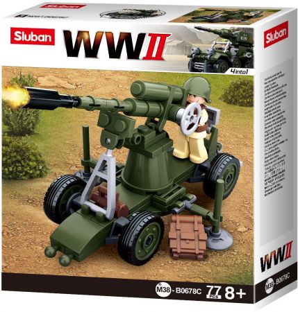 Sluban WWII M38-B0678C 4into1 Protiletadlové dělo