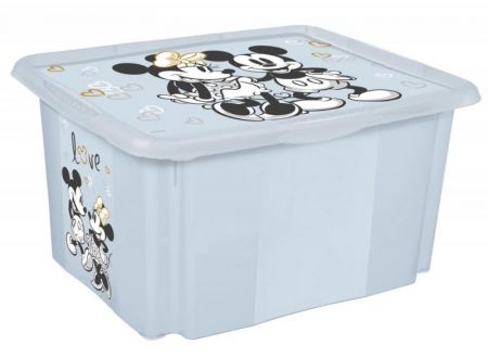 Keeeper Box na hračky Mickey Mouse love 30 l, modrý