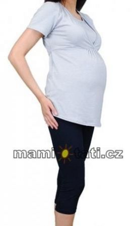Nellys Be MaaMaa Těhotenské barevné legíny 3/4 délky - granát, vel. XL, XL (42)