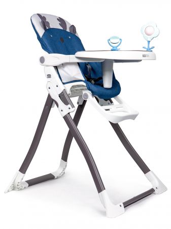 Ecotoys jídelní židlička 2v1 Sobík Blue