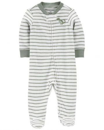 CARTERS CARTER'S Overal na zip Sleep&Play Stripe Dino chlapec NB/ vel. 56