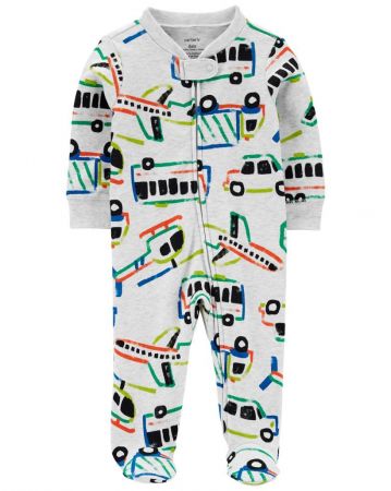 CARTERS CARTER'S Overal na zip Sleep&Play Grey Vehicles kluk PRE/ vel. 46