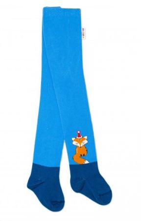 Baby Nellys Dětské punčocháče bavlněné, Fox, jeans-modrá, 1ks, vel. 104/110, 104-110 (3-5r)