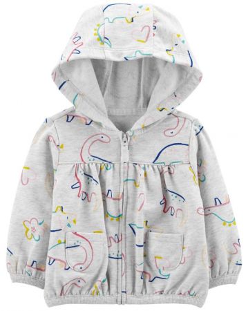 CARTERS CARTER'S Mikina s kapucí Grey Dino holka NB/vel. 56