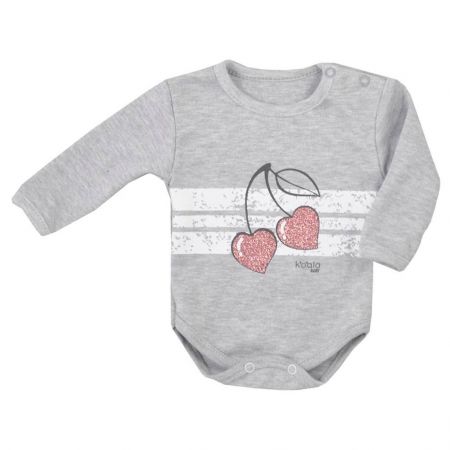 Kojenecké body s dlouhým rukávem Koala Cherry Šedá 74 (6-9m)