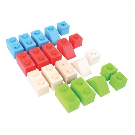 Bigjigs Toys Bigjigs Baby Dřevěné Spojkostky Primary set