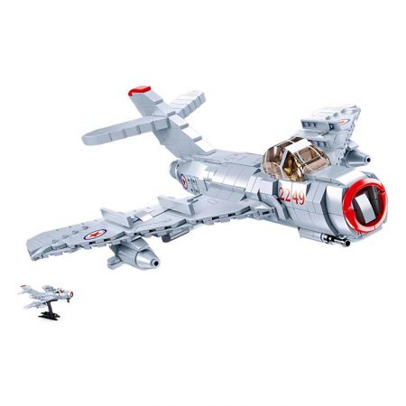 Sluban Model Bricks M38-B0983 Proudový stíhací letoun MiG-15