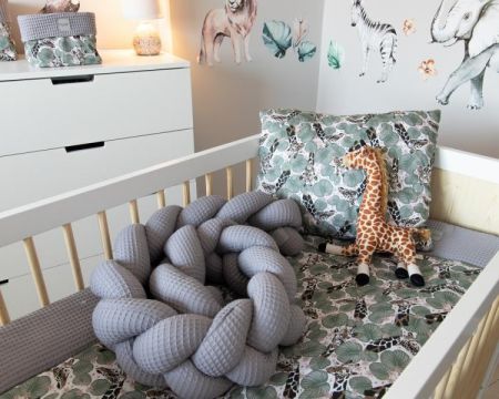 Baby Nellys Mantinel pletený cop Vafel, Žirafa
