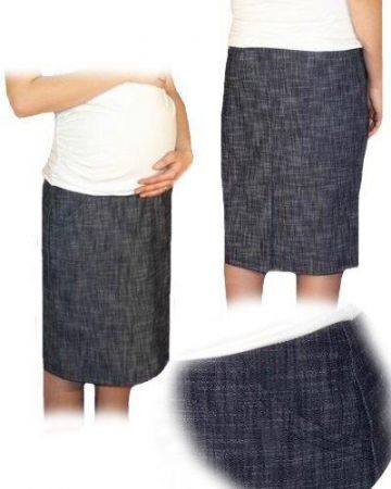 Be MaaMaa Těhotenská sportovní sukně s kapsami melírovaná - granát, vel. XXL, XXL (44)