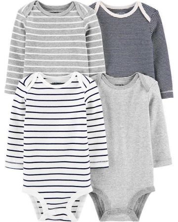 CARTERS CARTER'S Body dlouhý rukáv Striped chlapec LBB 4 ks NB/ vel. 56