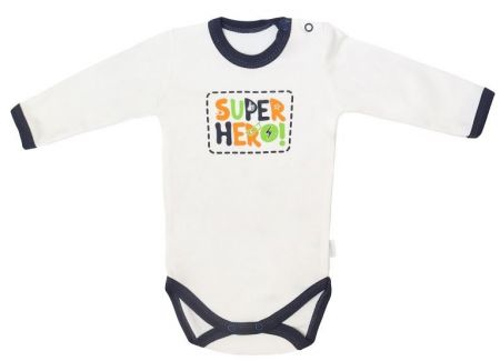 Mamatti Kojenecké body dlouhý rukáv, Hero - bílé, vel. 80, 80 (9-12m)