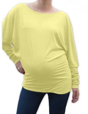 Be MaaMaa Symetrická těhotenská tunika - žlutá