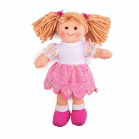 Bigjigs Toys Látková panenka Darcie 28 cm