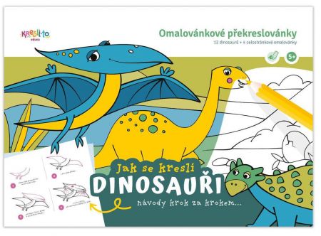 Kresli.to Omalovánky Jak se kreslí dinosauři