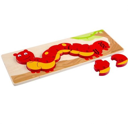 Bigjigs Toys Počítací puzzle housenka