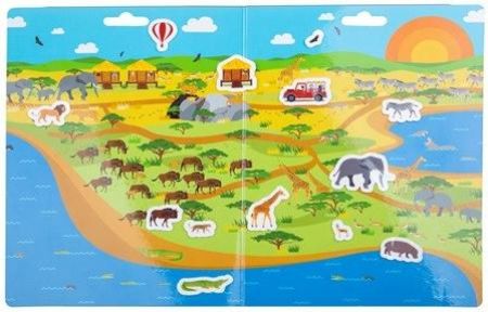 Bigjigs Toys Znovu použitelné samolepky safari