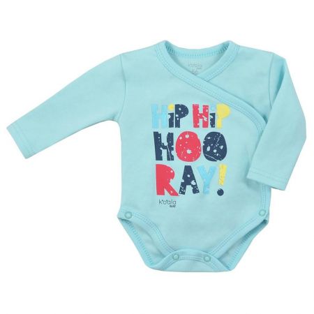 Kojenecké celorozepínací body Koala Hip-Hip modré Modrá 68 (4-6m)