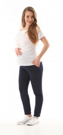 Těhotenské kalhoty/tepláky Gregx, Vigo s kapsami - granátové, vel. XXL, XXL (44)