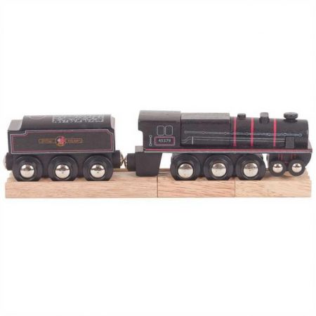 Bigjigs Rail Dřevěná replika lokomotivy Black 5 engine