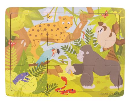 Bigjigs Toys Dřevěné puzzle jungle