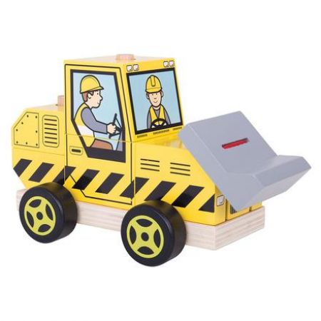 Bigjigs Toys Bigjigs Baby Nasazování buldozer