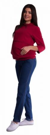 Be MaaMaa Těhotenské kalhoty - tmavý jeans, vel. XXL, XXL (44)