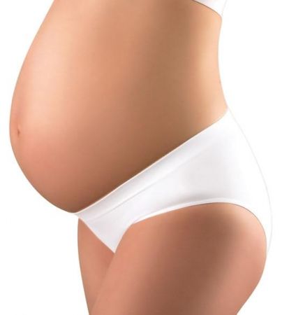 BABY ONO BabyOno Těhotenské kalhotky bílé, S (36)