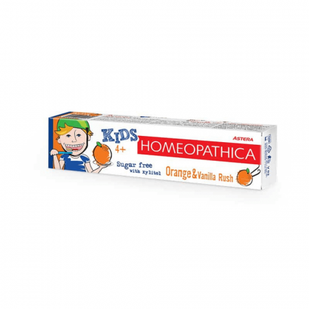 Zubní pasta 4+ Pomeranč a Vanilka Astera Homeopathica 50 ml
