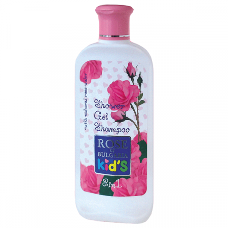 Šampon a sprchový gel pro děti z růžové vody Rose of Bulgaria 200 ml