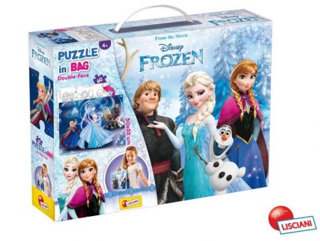 WIKY - Frozen Puzzle 60 dílů oboustranné s taštičkou