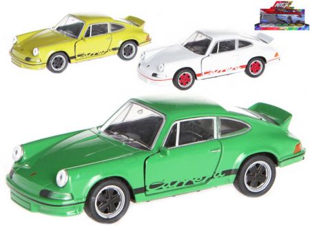 _Ostatní 1_ Auto model Porsche Carrera RS kov PB 12cm 3 barvy