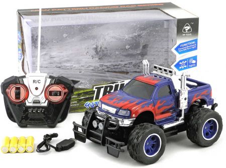 RC Auto terénní 1:16 na vysílačku plná funkce na baterie USB Světlo