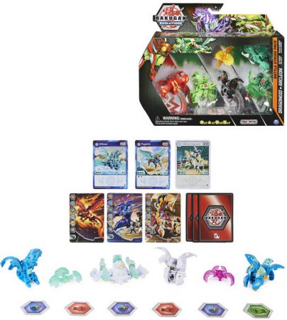 SPIN MASTER Bakugan multibalení 6ks herní set s žetony a doplňky 4 druhy