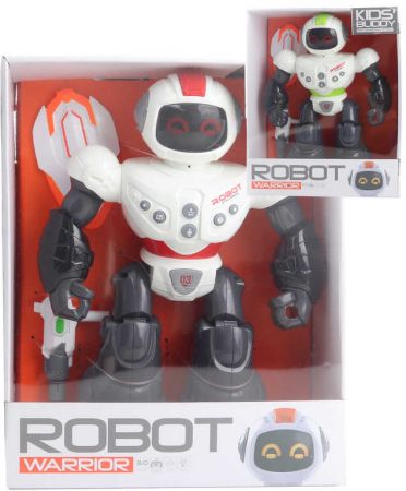 Robot plastový chodící 28cm na baterie Světlo Zvuk 2 barvy